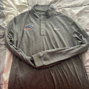 Nike Florida Gators Grey Button Up Pullover
